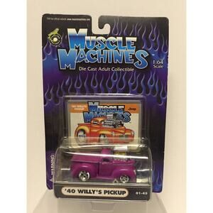 Muscle Machines - 40 Willys Pickup 1:64 Scale 2000